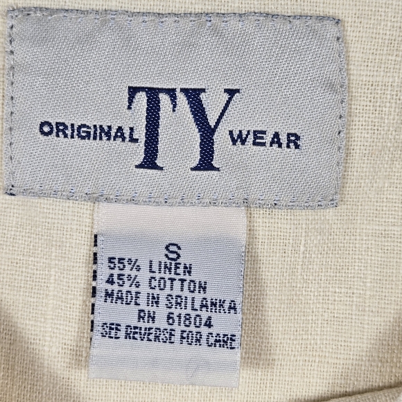 Vintage Original TY Wear Loose Fit Butter Yellow Linen Blend Maxi Dress Small - Picture 2 of 14